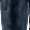 A black vase with a white background